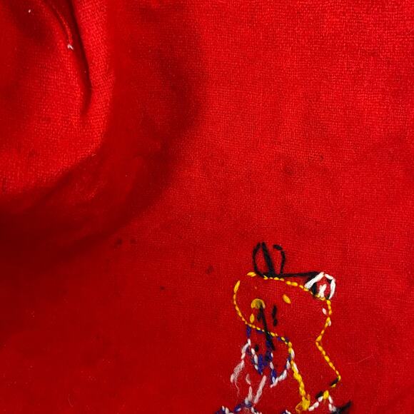 Embroidered Red Wool Jacket Vintage Made in Mexico Agave Horseshoe Sanchez - Picture 2 of 15